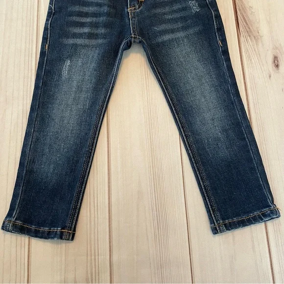 Appaman Medium Wash Slim Leg Jeans Boys Toddler 2T Blue Denim Adjustable Waist - Picture 5 of 15